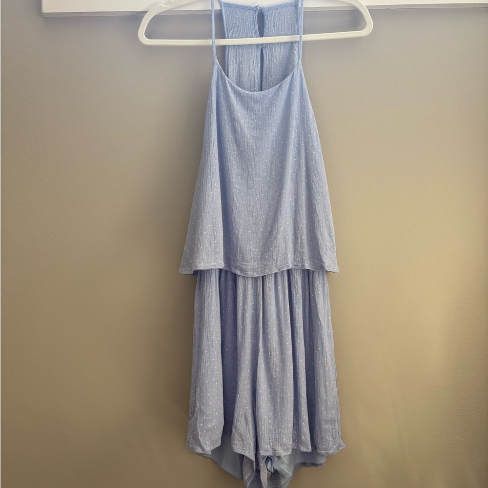 HYFVE Blue Layered Jumpsuit with Flowy Design